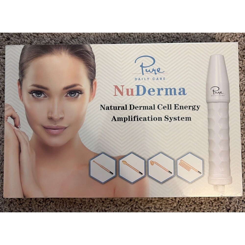 Pure Daily Care NuDerma Skin Care Wand Kit with 4 Glass Attachments